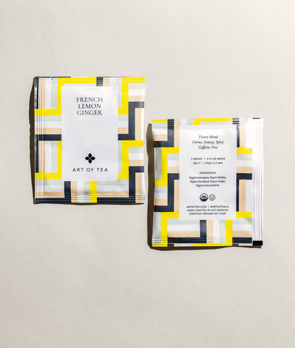 French Lemon Ginger Eco Teabag Sachets - mosswell.us