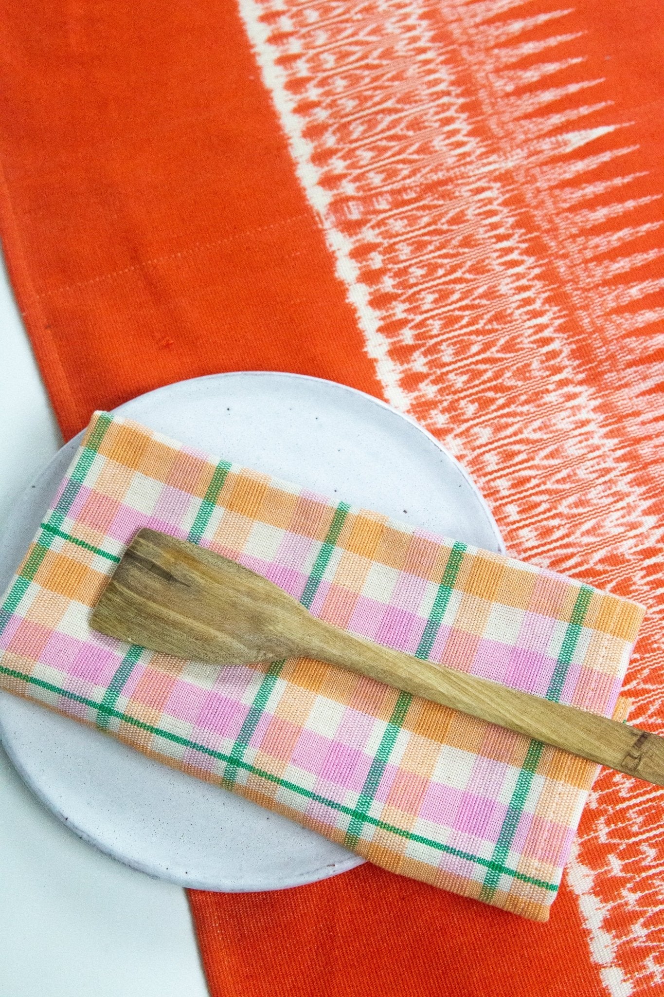 Gabriela Jaspé Table Runner - Orange - mosswell.us