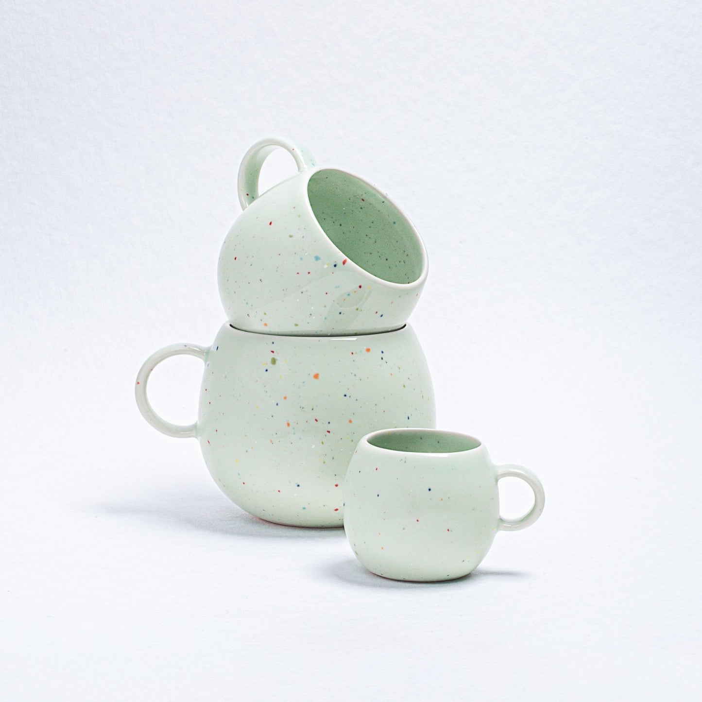 Green Ball Mug 17oz / 500ml stoneware ceramic — Party Collection - mosswell.us