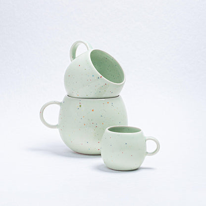 Green Ball Mug 17oz / 500ml stoneware ceramic — Party Collection - mosswell.us