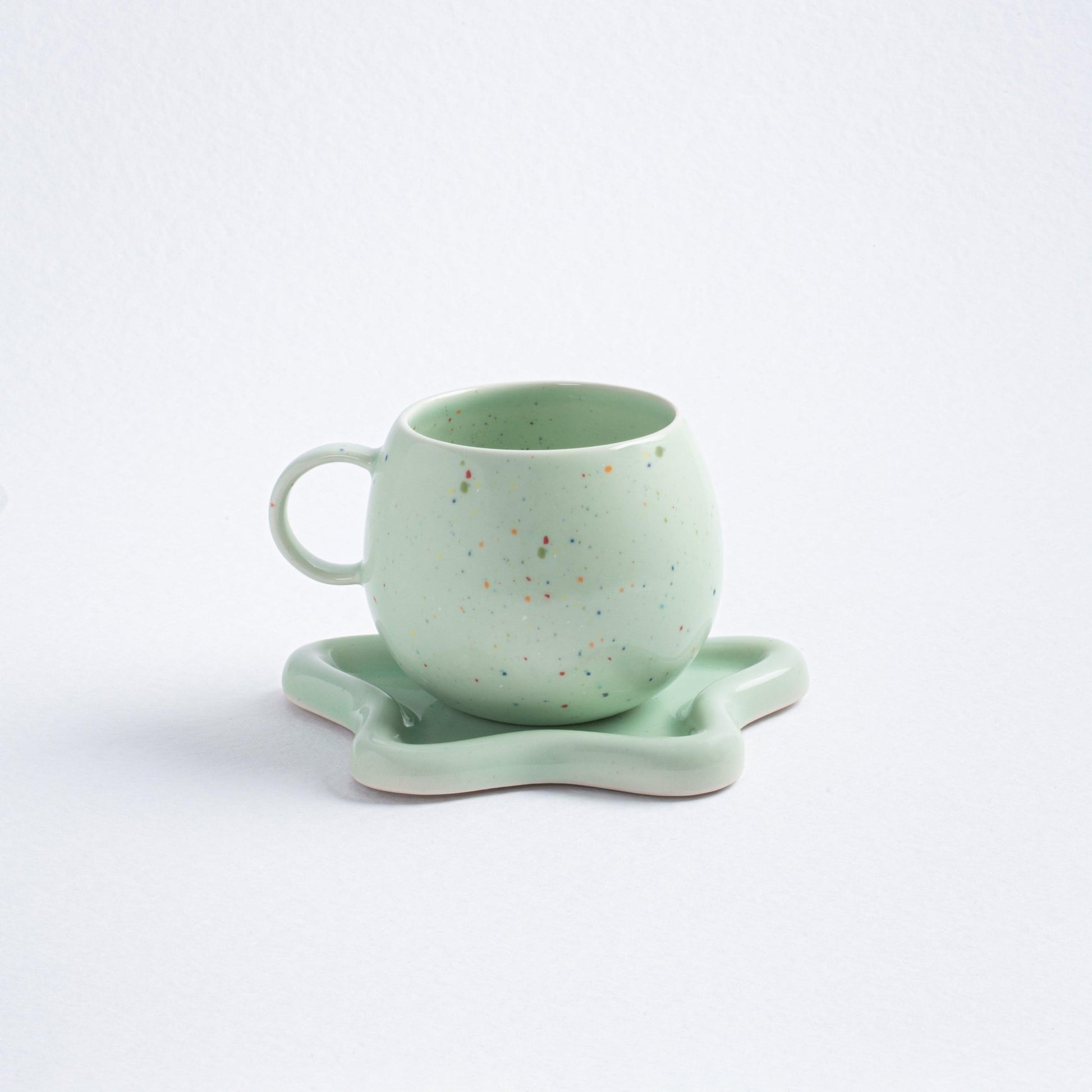 Green Ball Mug 17oz / 500ml stoneware ceramic — Party Collection - mosswell.us