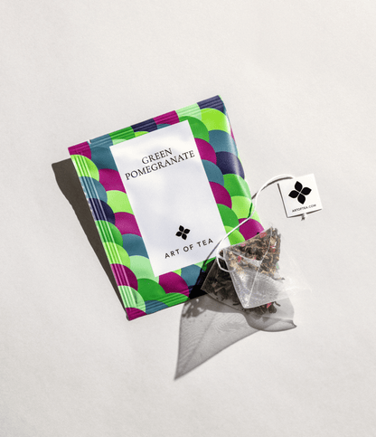 Green Pomegranate Tea Eco Teabag Sachets - mosswell.us