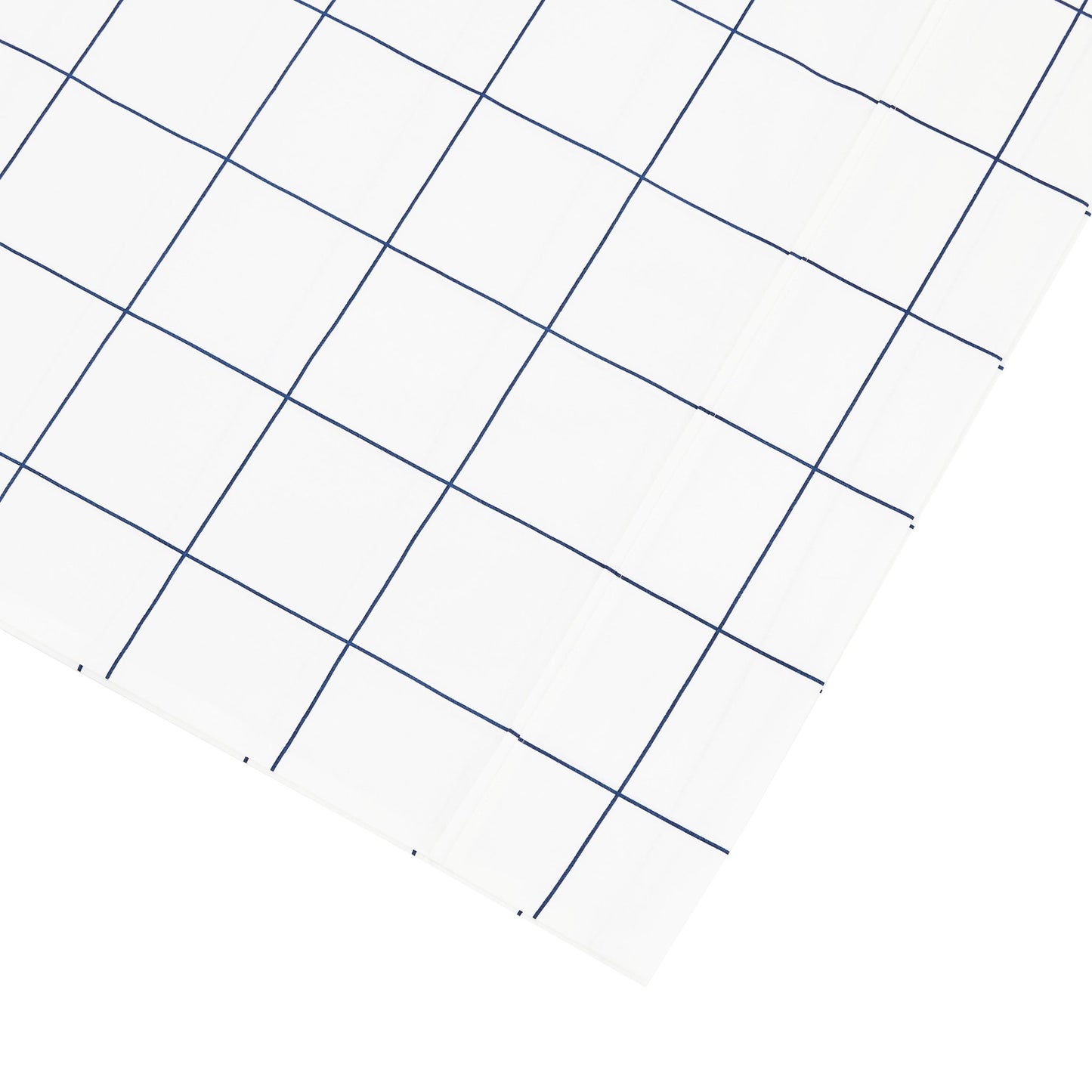 Grid Printed Cotton Percale Pillowcases - mosswell.us