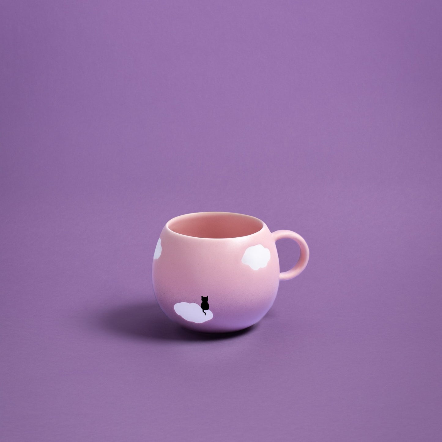 Halloween Pink Cloud stoneware ceramic Mug 17oz / 500ml Meow - mosswell.us