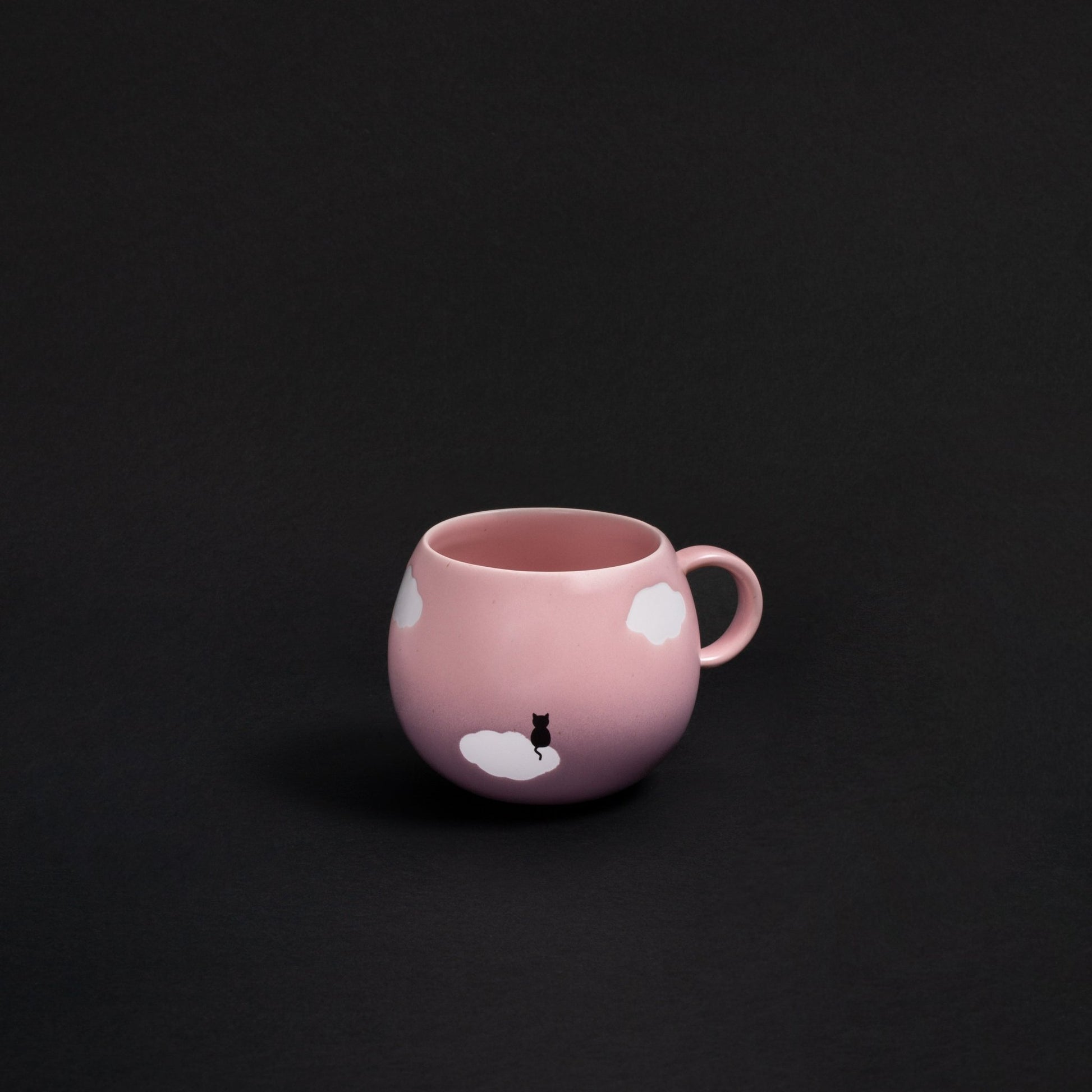 Halloween Pink Cloud stoneware ceramic Mug 17oz / 500ml Meow - mosswell.us