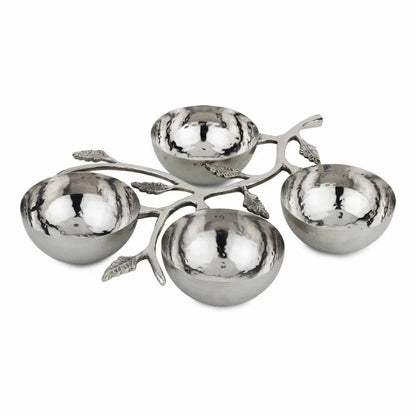 Hammered Leaf Nut Bowl - mosswell.us