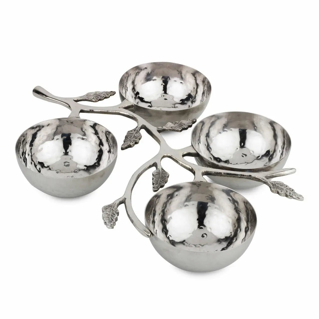 Hammered Leaf Nut Bowl - mosswell.us