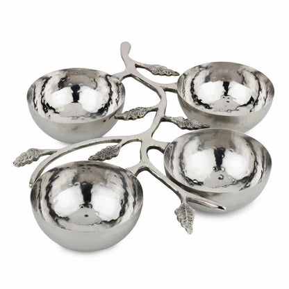 Hammered Leaf Nut Bowl - mosswell.us
