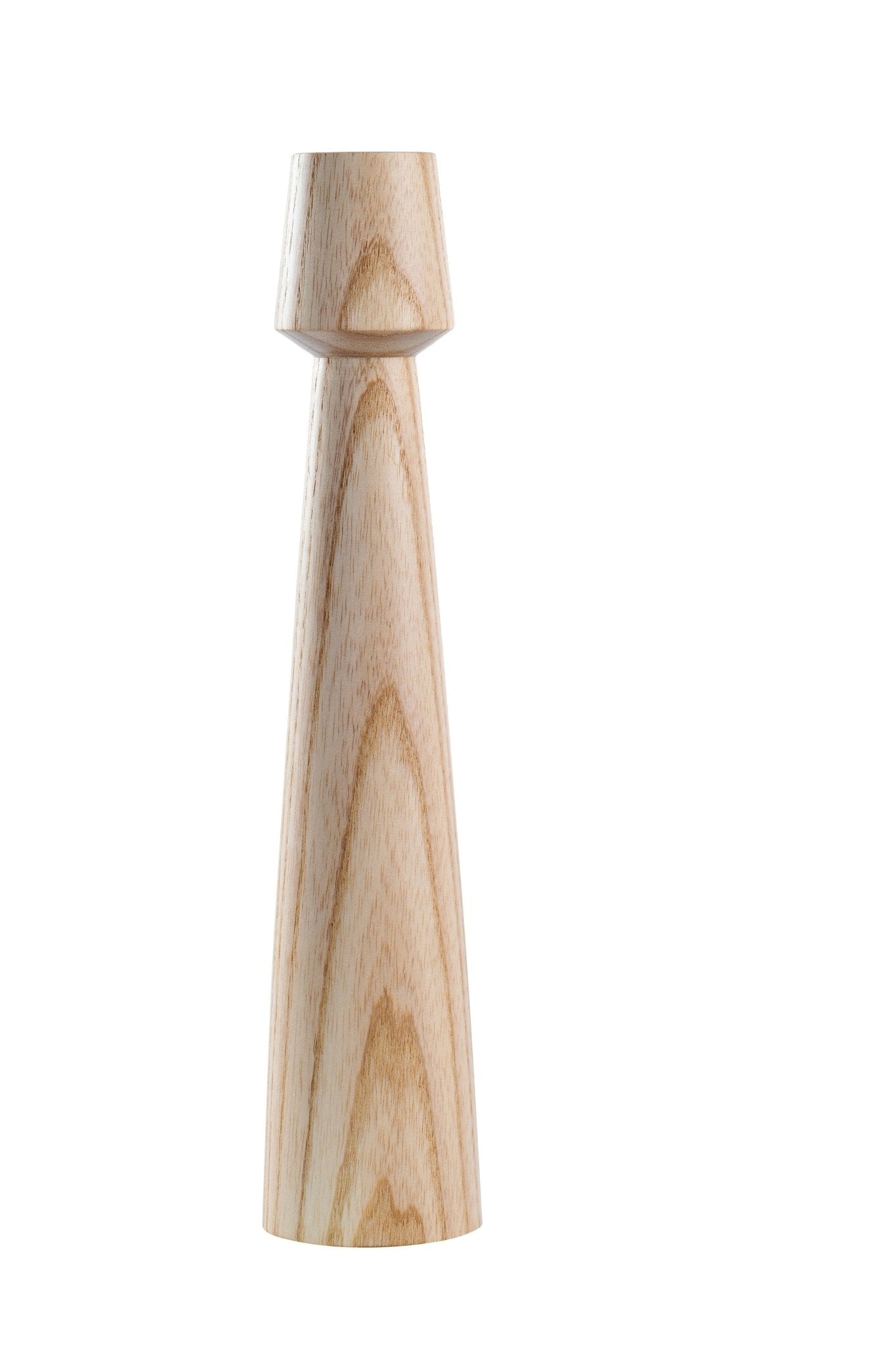 Hand - Carved Wooden Candle Holder - mosswell.us