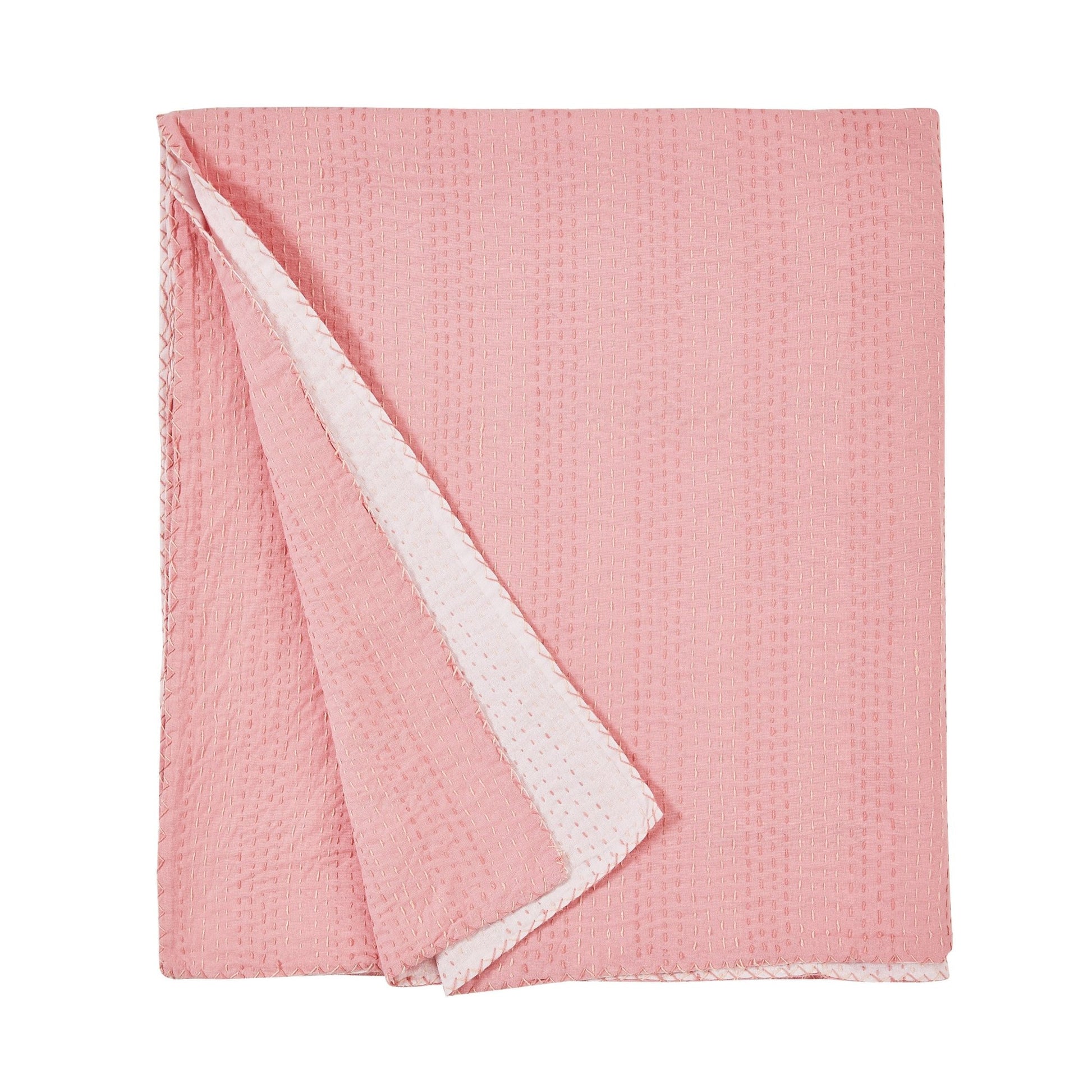 Hand Stitched Reversible Kantha Coverlets - mosswell.us