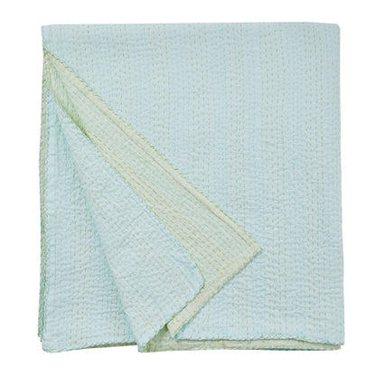 Hand Stitched Reversible Kantha Coverlets - mosswell.us