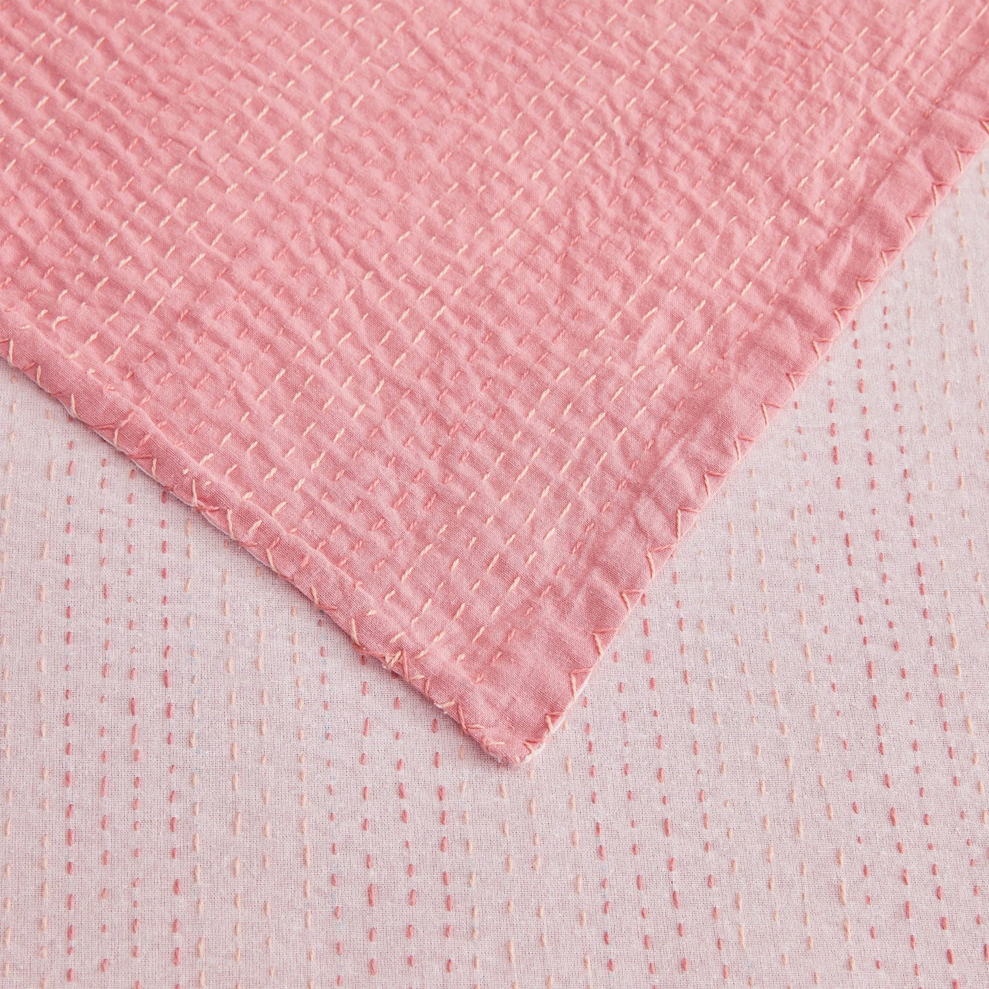 Hand Stitched Reversible Kantha Coverlets - mosswell.us