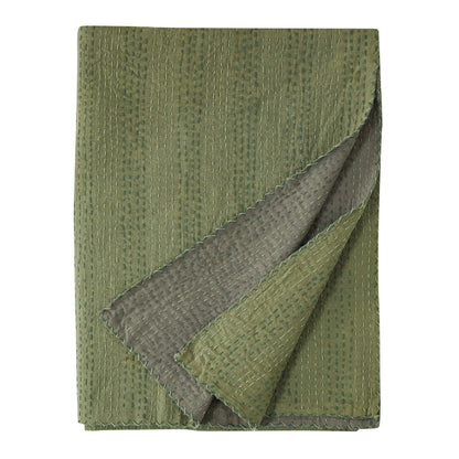 Hand Stitched Reversible Kantha Coverlets - mosswell.us