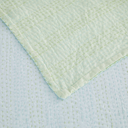 Hand Stitched Reversible Kantha Coverlets - mosswell.us