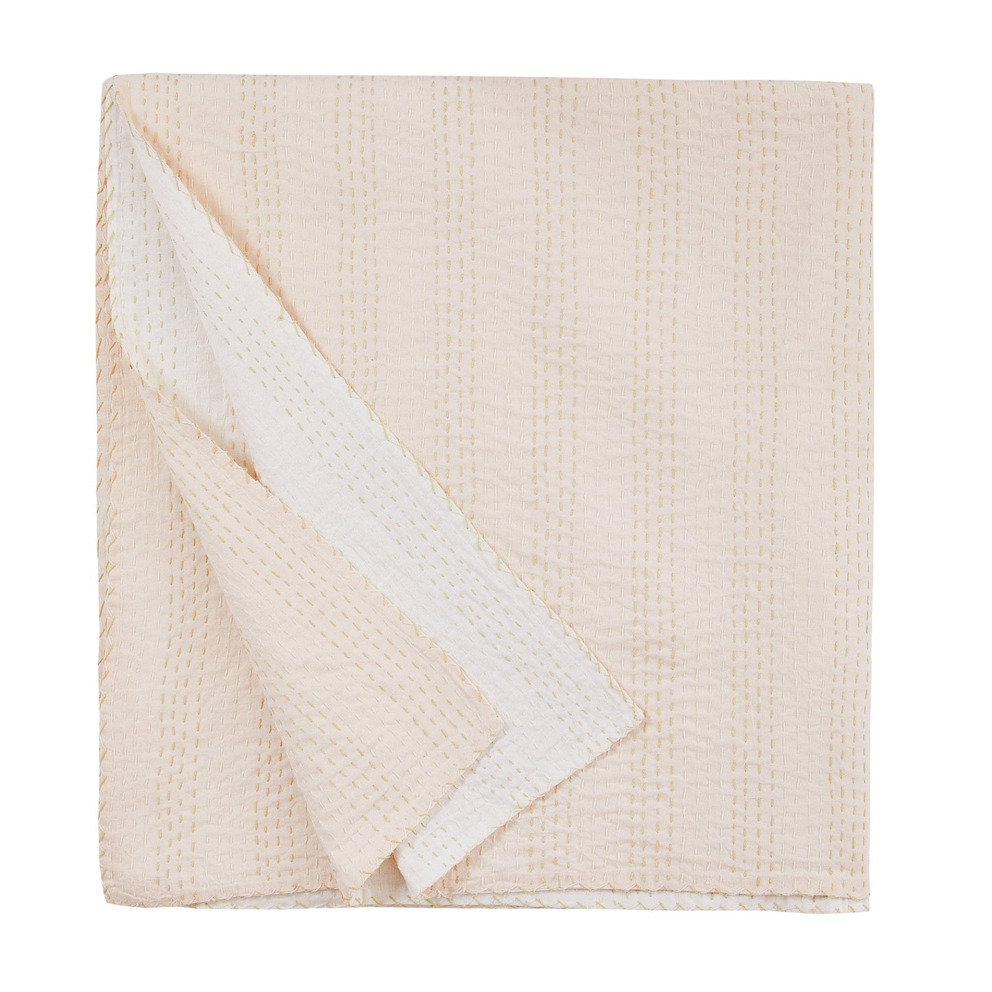 Hand Stitched Reversible Kantha Coverlets - mosswell.us
