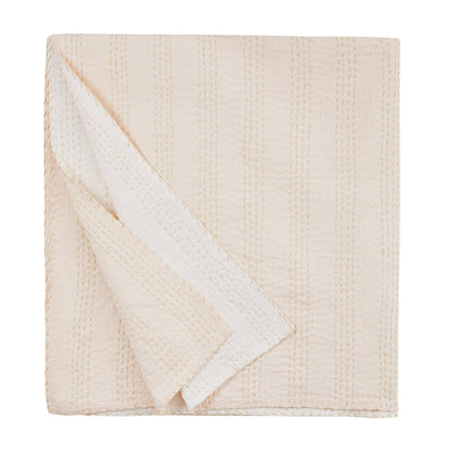 Hand Stitched Reversible Kantha Coverlets - mosswell.us