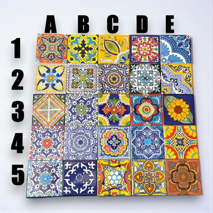 Handcrafted Talavera Tile Serving Tray | Mexican Wooden Tray - Cat Rodeo