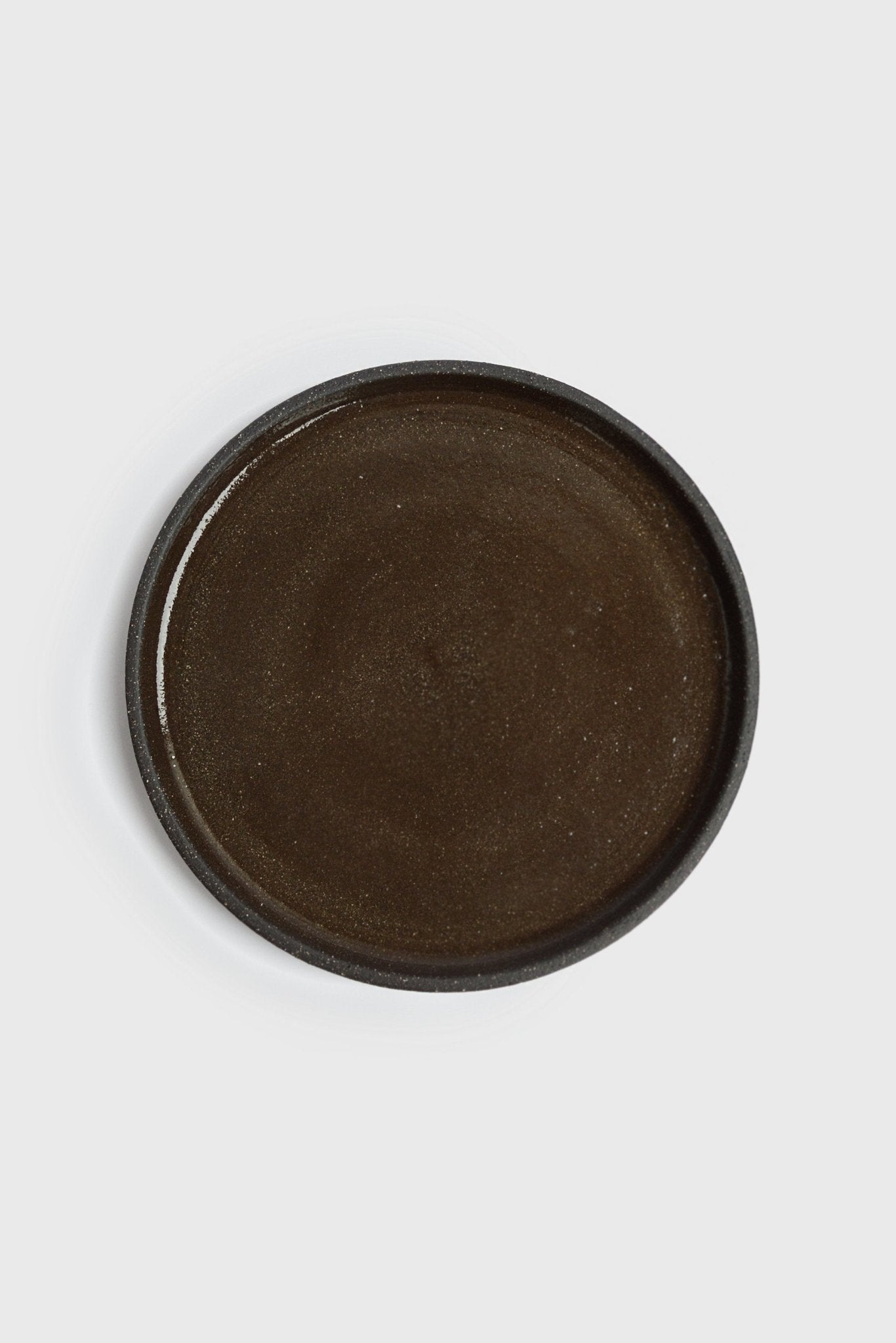 Handmade Stoneware Dinner Plate - Pumpernickel - mosswell.us