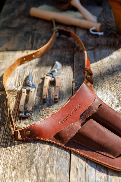 Harvest Essentials Gardener's Tool Belt Genuine Leather - mosswell.us