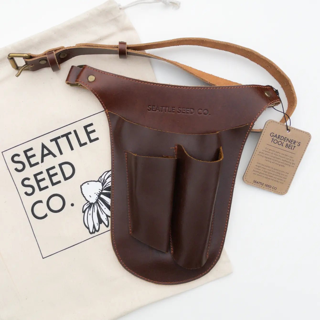 Harvest Essentials Gardener's Tool Belt Genuine Leather - mosswell.us