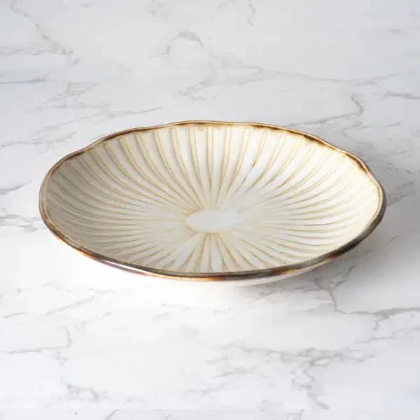 Hasui Tokusa 6.5" Round Appetizer Plate White - mosswell.us