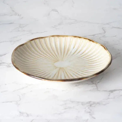 Hasui Tokusa 6.5" Round Appetizer Plate White - mosswell.us