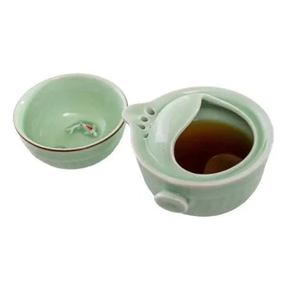 Koi Fish Kung Fu Tea Set - mosswell.us