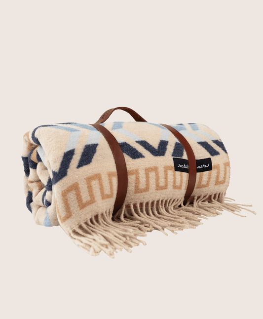 Leather Blanket Roll - Cat Rodeo