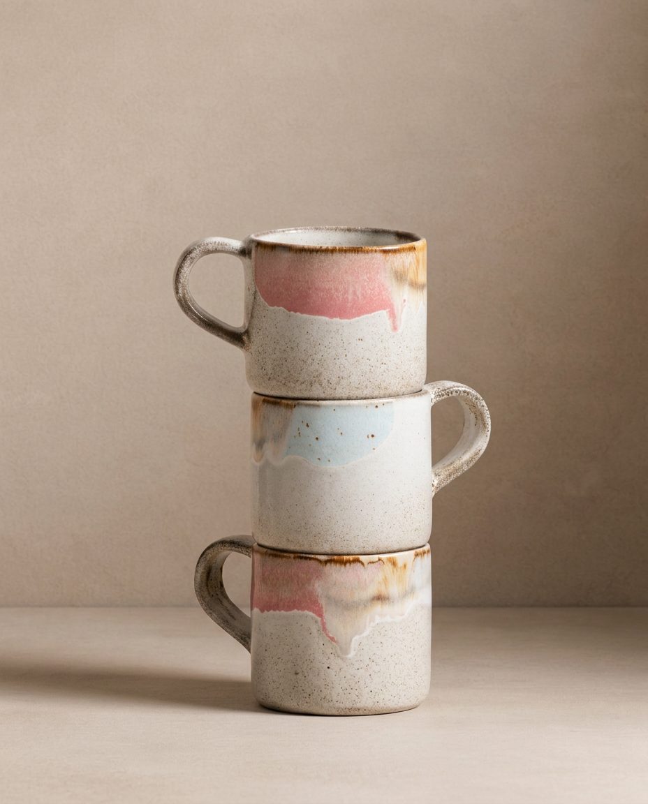 Mug 12.2oz / 360ml stoneware ceramic — Melting Ice Cream Collection