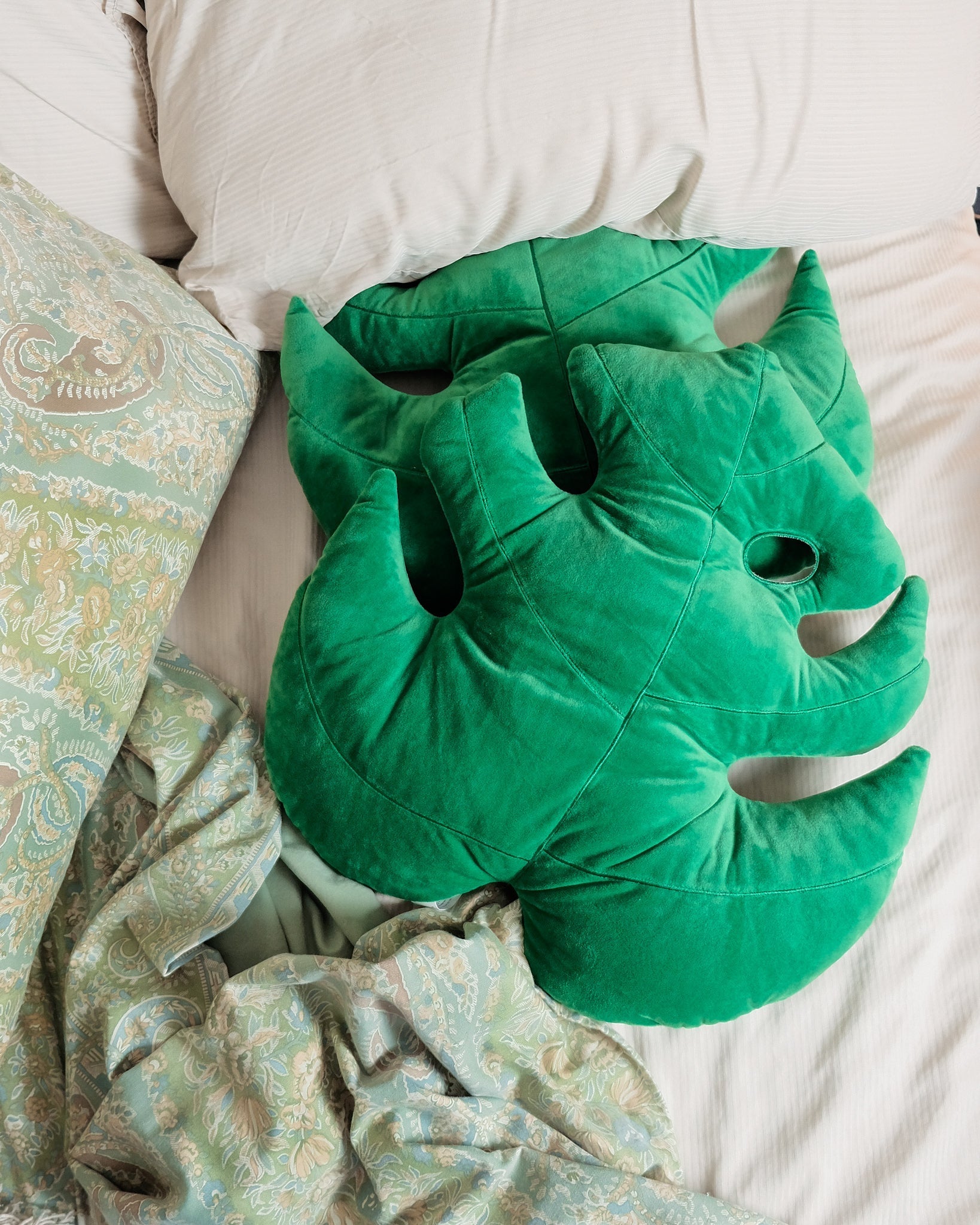 Monstera Deliciosa Leaf Pillow - mosswell.us