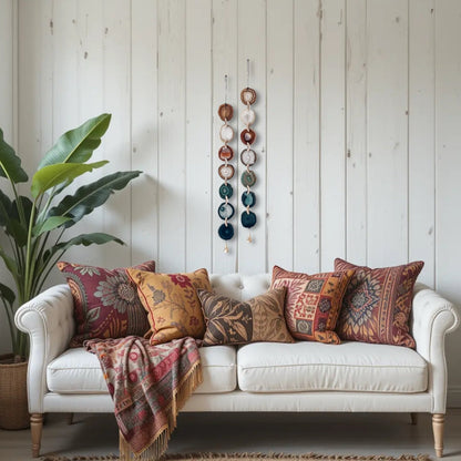 Natural Agate x Bell Garland Wall Hanging - mosswell.us