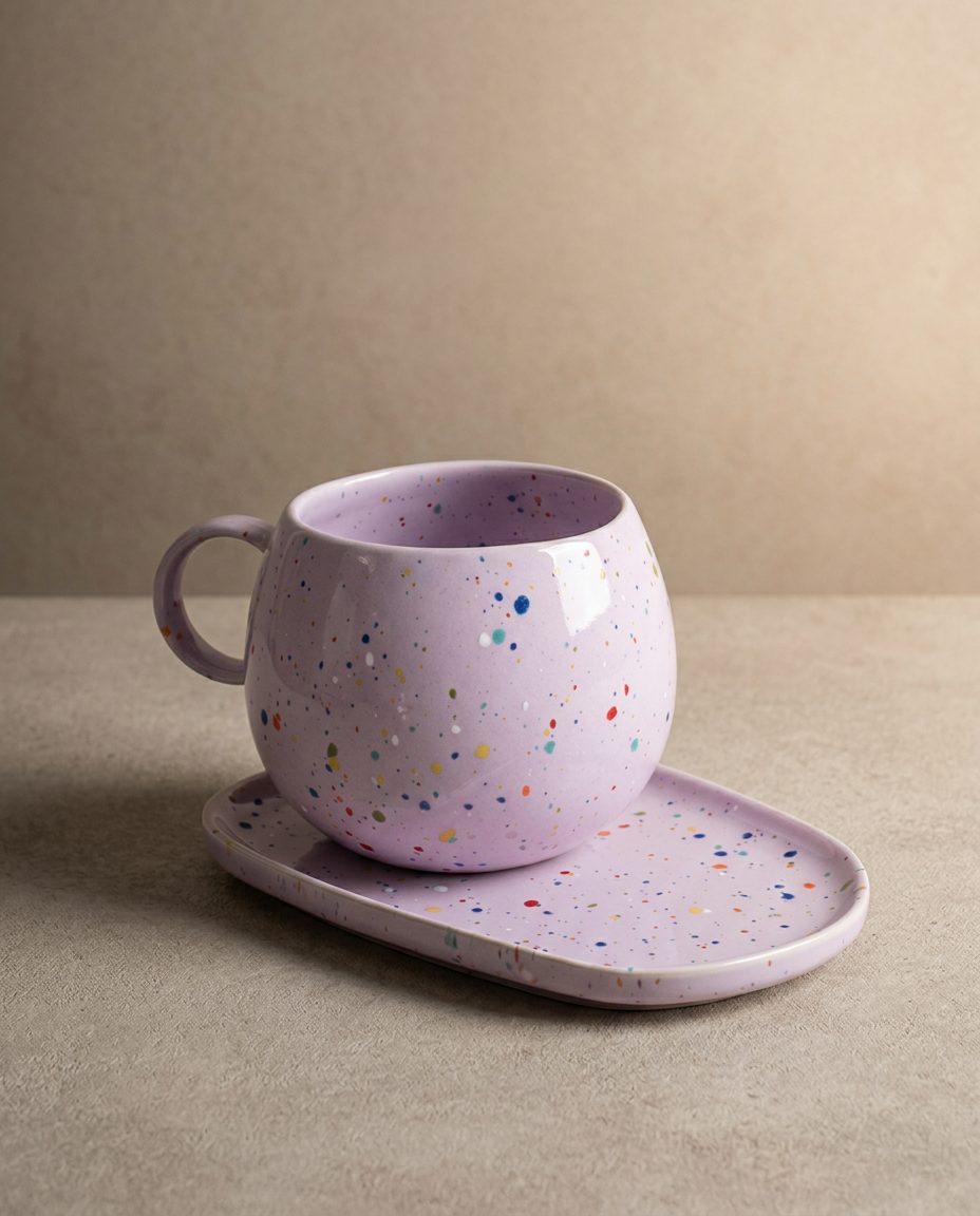 Lilac Ball Mug 500ml / 17oz stoneware ceramic — Party Collection