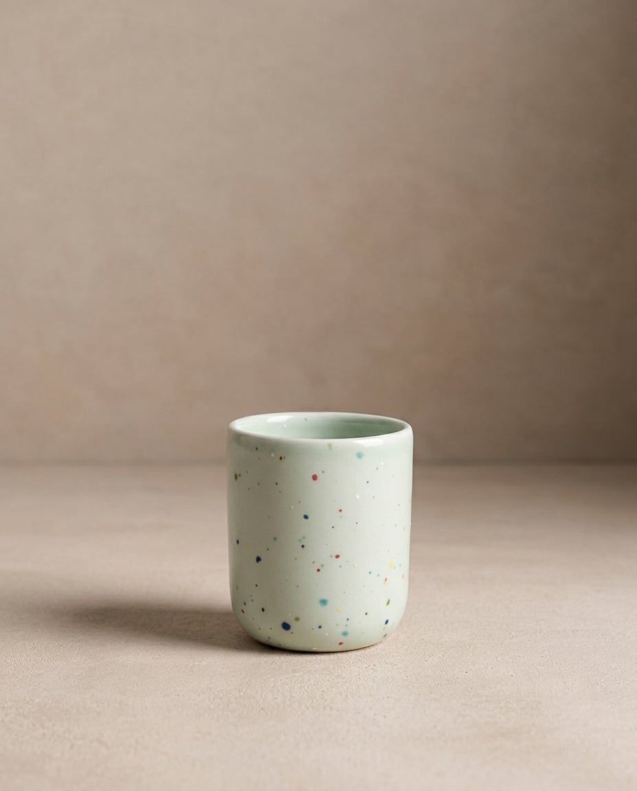Set of 6 Espresso Cups/ Egg Cups stoneware ceramic — Party Collection