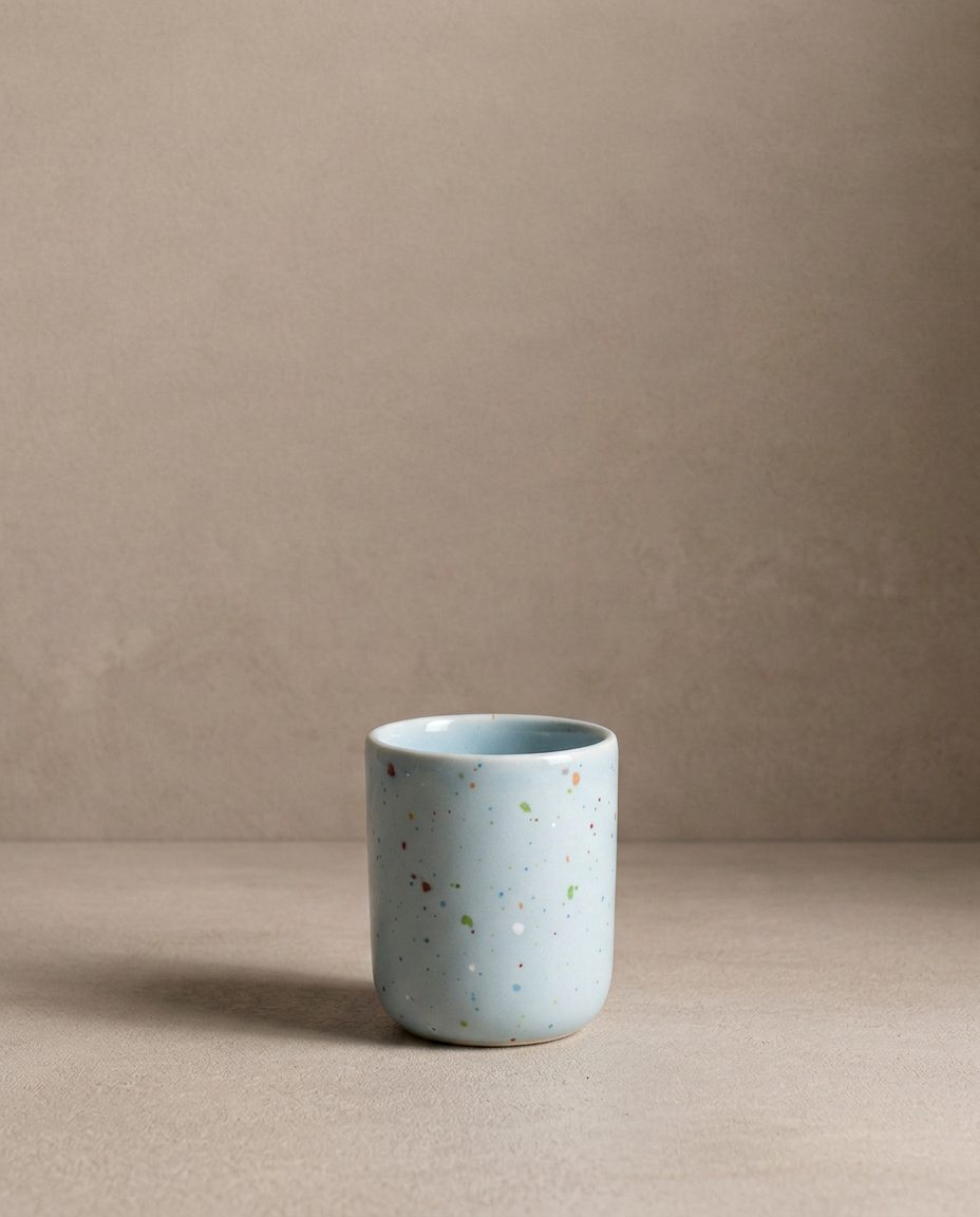 Set of 6 Espresso Cups/ Egg Cups stoneware ceramic — Party Collection