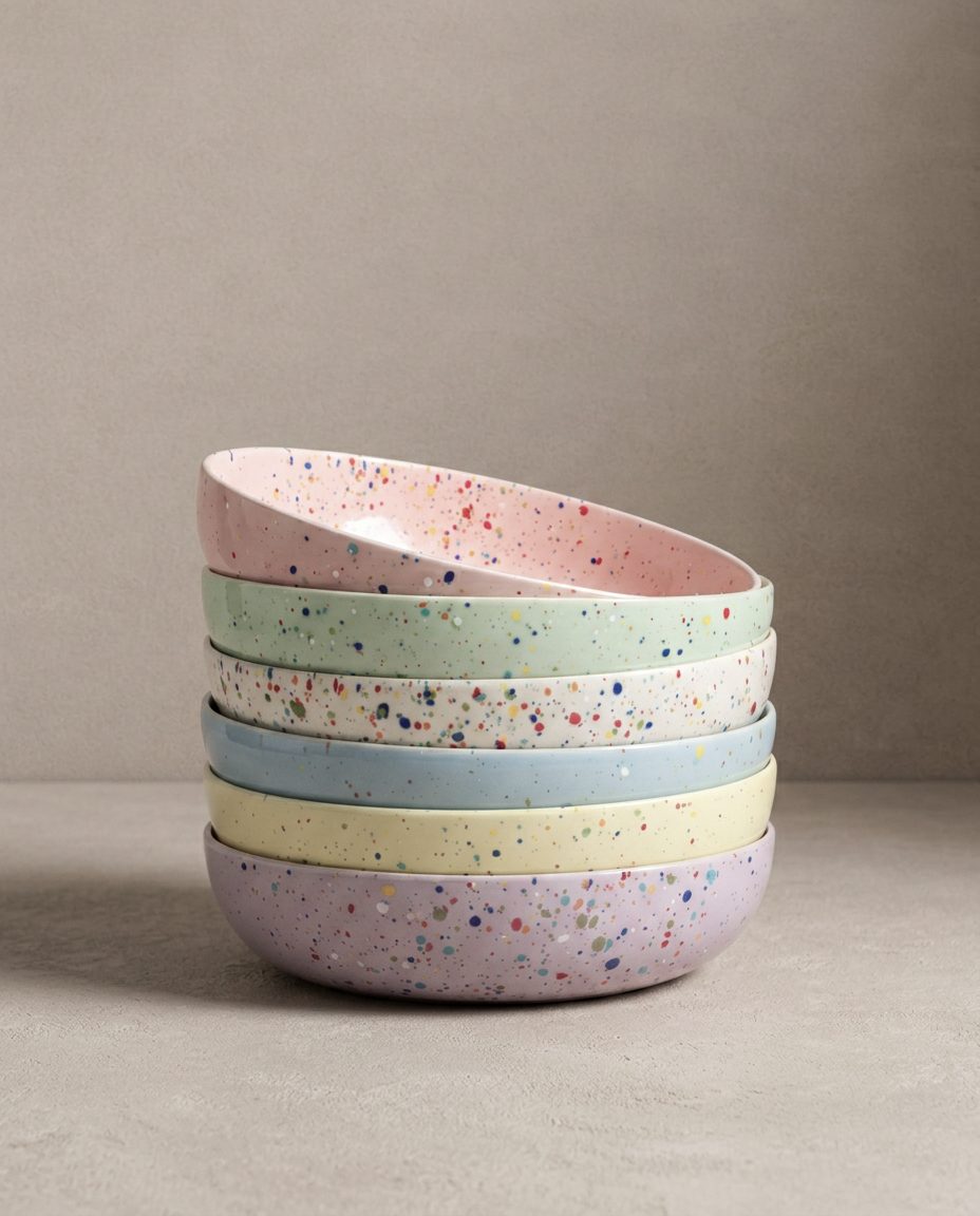 Set of 30 Colors stoneware ceramic Dinnerware — Party Collection