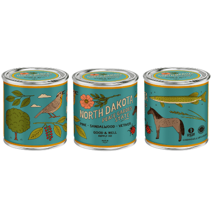 North Dakota State Candle - mosswell.us
