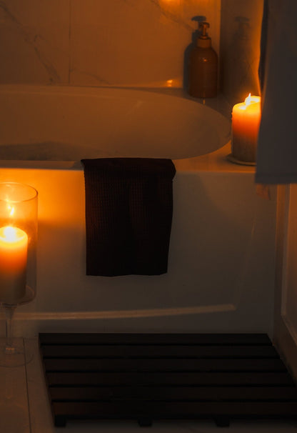 Organic Cotton Waffle Bathroom Towels - mosswell.us
