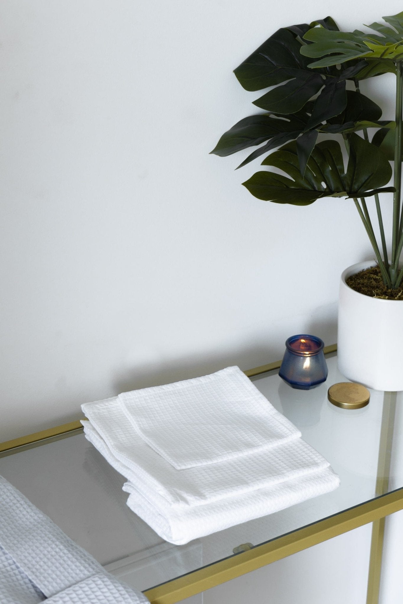 Organic Cotton Waffle Bathroom Towels - mosswell.us