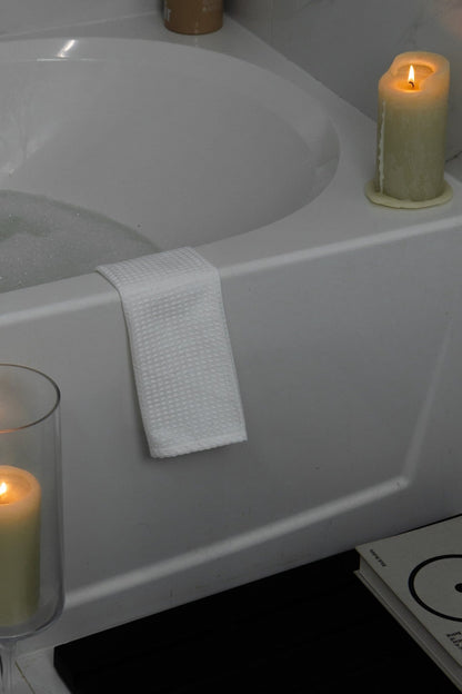 Organic Cotton Waffle Bathroom Towels - mosswell.us