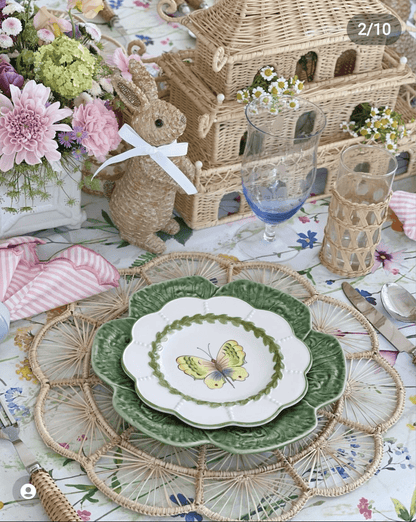 Petal Perfection Handwoven Iraca Placemat - mosswell.us