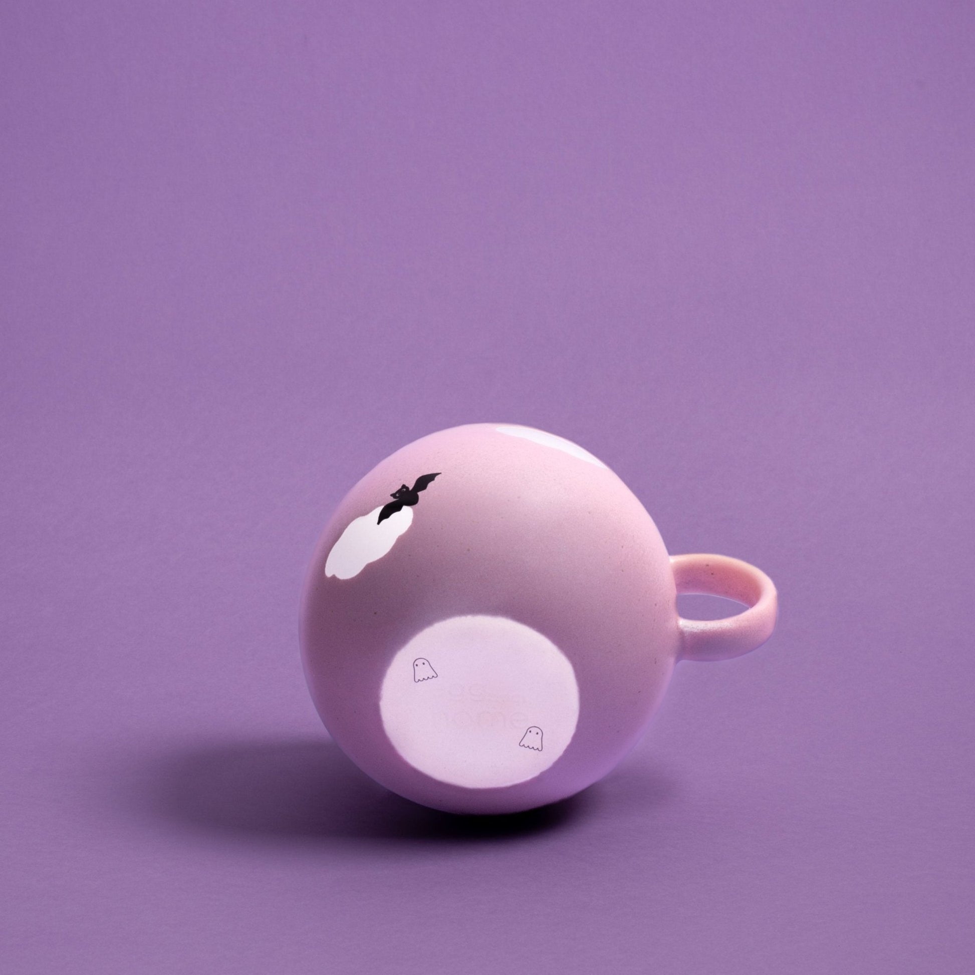 Pink Cloud stoneware ceramic Mug 17oz / 500ml Bat — Halloween Collection - mosswell.us