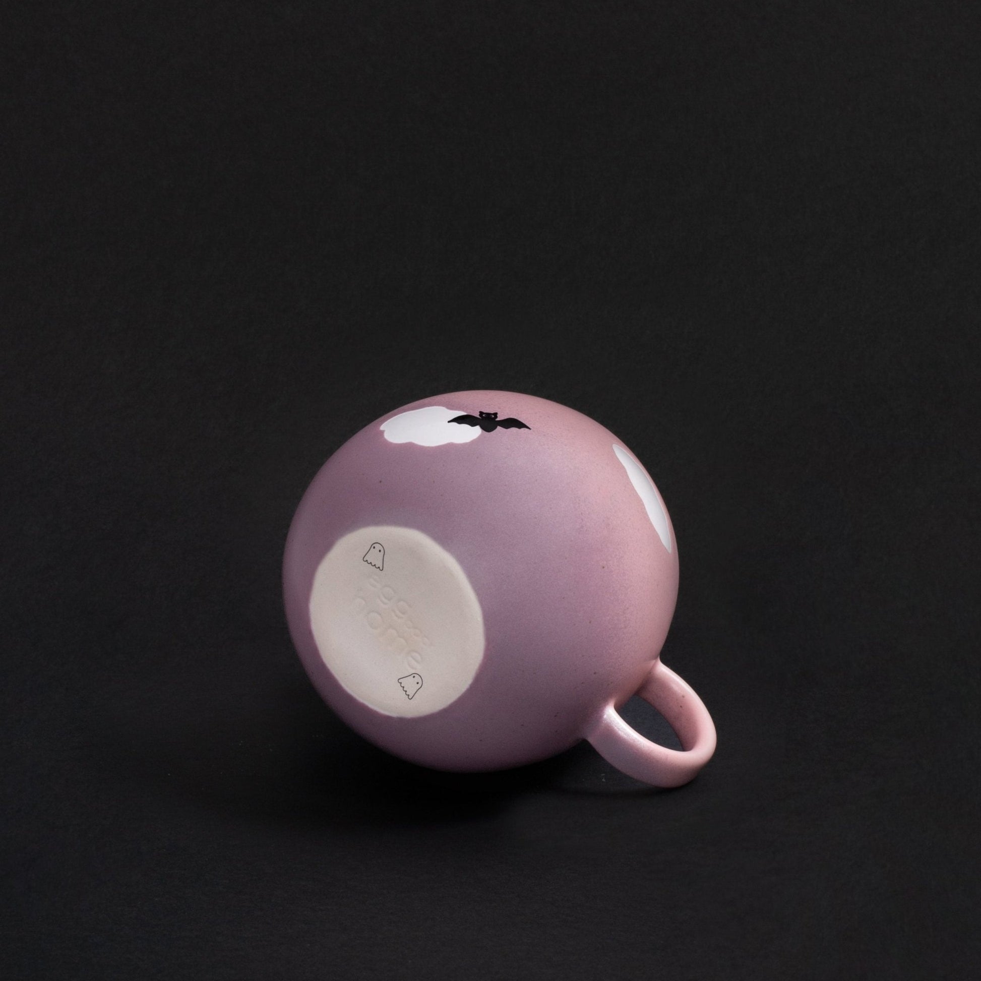 Pink Cloud stoneware ceramic Mug 17oz / 500ml Bat — Halloween Collection - mosswell.us