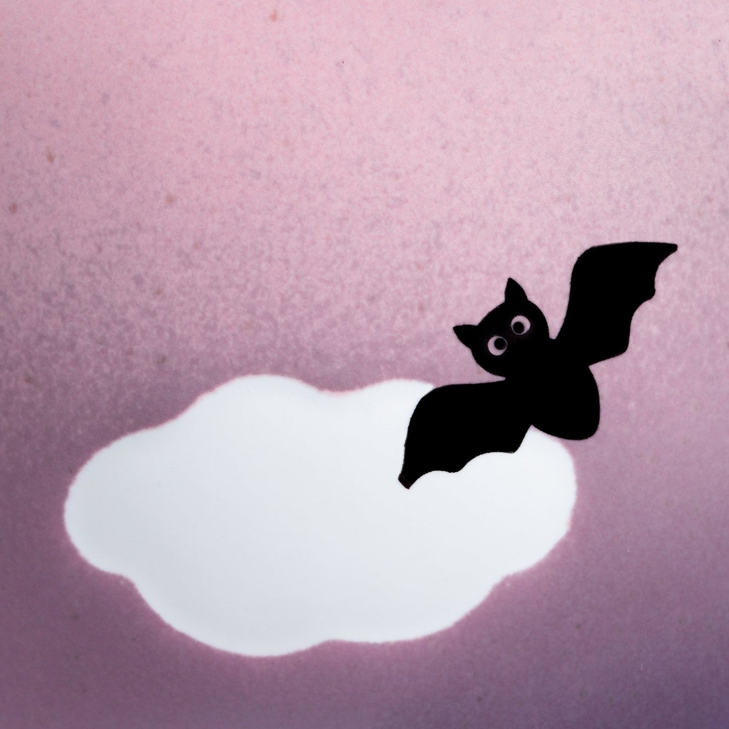 Pink Cloud stoneware ceramic Mug 17oz / 500ml Bat — Halloween Collection - mosswell.us