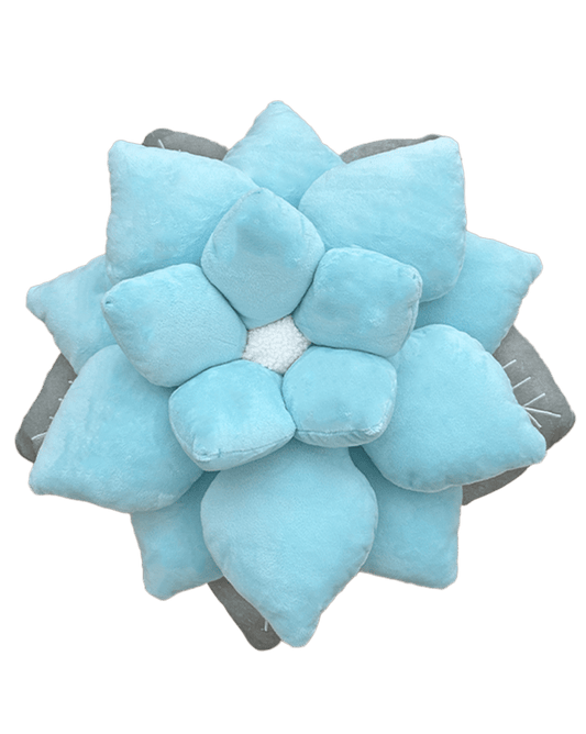 Poinsettia Pillow - Frost Blue - mosswell.us