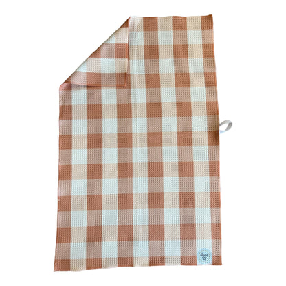 PRETTY IN PINK PLAID KITCHEN TOWEL - Cat Rodeo