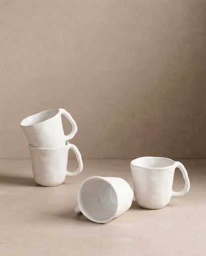 White Mug 10.1oz / 300ml stoneware ceramic — Pure Collection