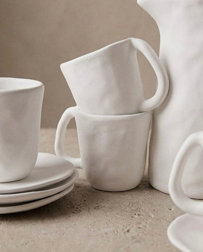 White Mug 10.1oz / 300ml stoneware ceramic — Pure Collection