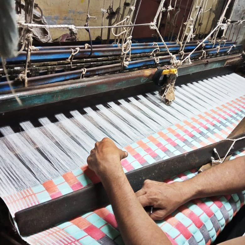 Quilted Sujani Throw Blanket - Red & Blue - mosswell.us