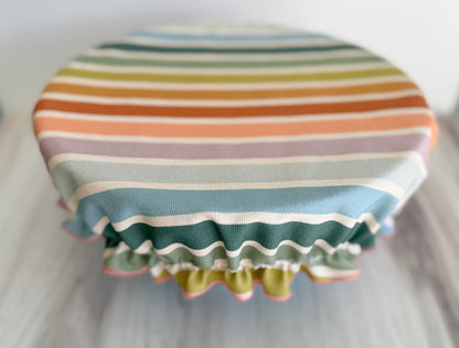 Reusable Bowl Cover - Beach Chair Stripes - mosswell.us
