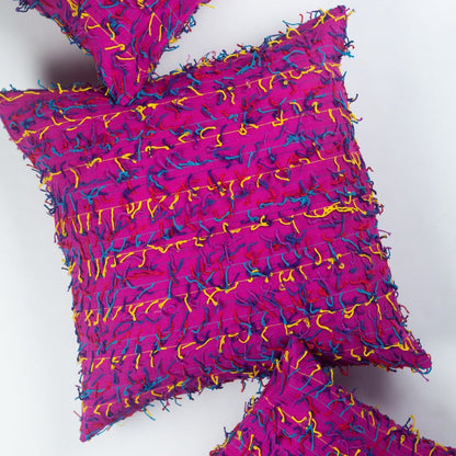 Rosa Shag Sqaure Pillow - mosswell.us